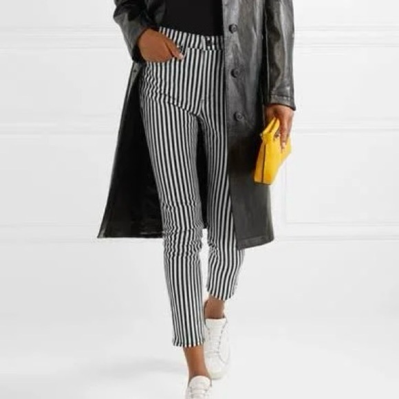 rag & bone High Rise Ankle Skinny Jeans in Oba Print Stripe Size 26 - Picture 2 of 11
